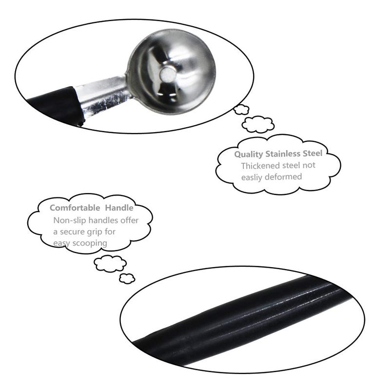 CaoXiong 2 Pack Double Ended Headed Fruit Icecream Ball Spoon,Stainless Steel Melon Baller,Smooth Round Melon Balls Melon Scoop for Watermelon/Ice Cream/Fruits/Sorbet/Meatball - Image 5